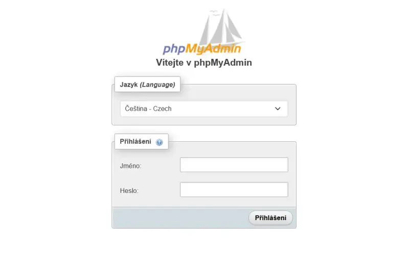 Editace databáze přes webové rozhraní – Přihlaste se na server https://sqladmin.jala02.dc-1.datahost.cz . Na přihlašovací stránce…