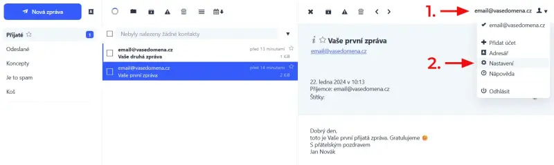 Jak přidat emailový podpis v Datahost Webmail – Ve službě Webmail můžete přidat podpis e-mailové zprávy. Stačí se přihlásit k e-mailovému…