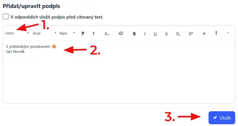 Jak přidat emailový podpis v Datahost Webmail – V záložce Podpis vyberte, zda chcete podpis Html nebo prostý text . Jakmile přidáte svůj…