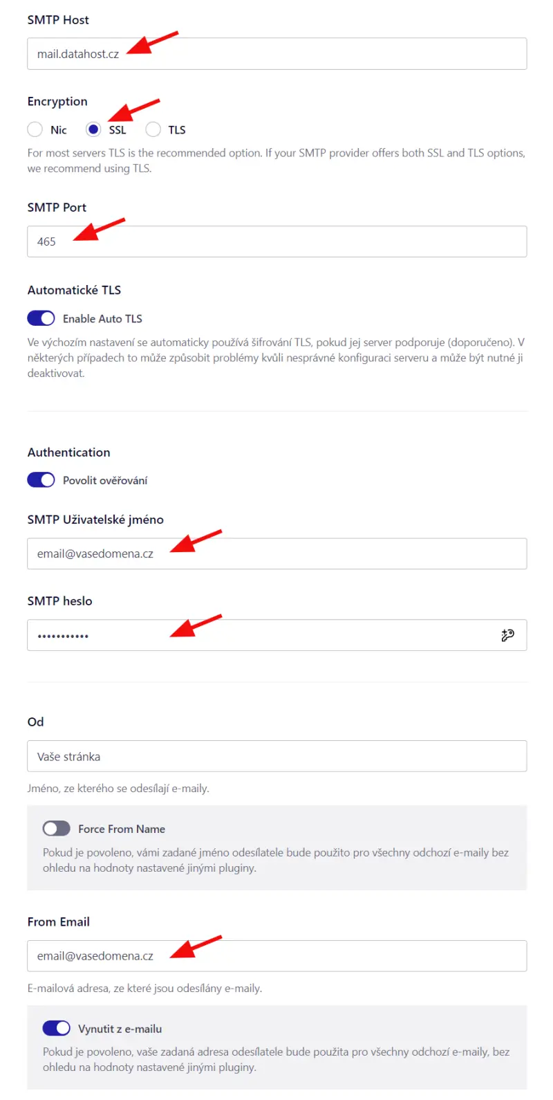 Jak nastavit plugin Easy WP SMTP ve WordPressu – Konfigurace pro emaily na Datahost