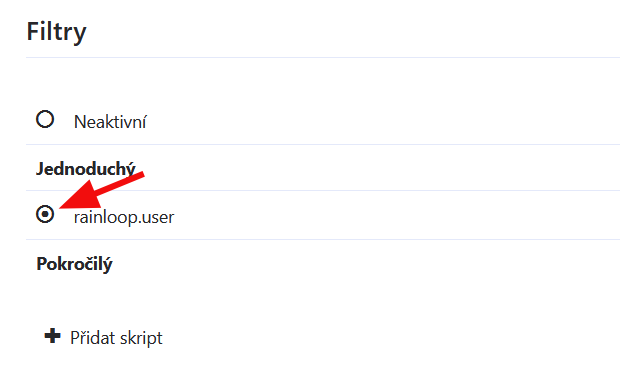 Nastavení filtru zpráv v Datahost Webmail – Ujistěte se, že máte filtr aktivovaný ; pokud ne, tak jej aktivujte zaškrtnutím hodnoty…